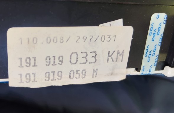 Volkswagen OE 191919033KM VW Golf II новий оригінальний спідометр NOS бензин