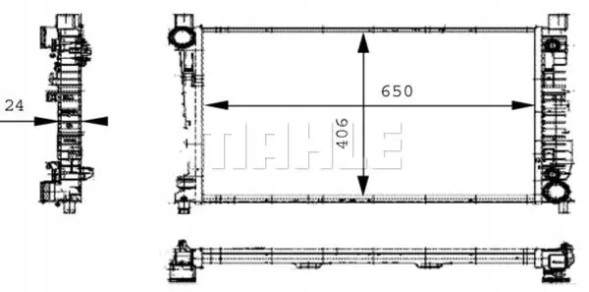 Mahle CR 387 000S Охолоджувач води cr 387 000s mahle
