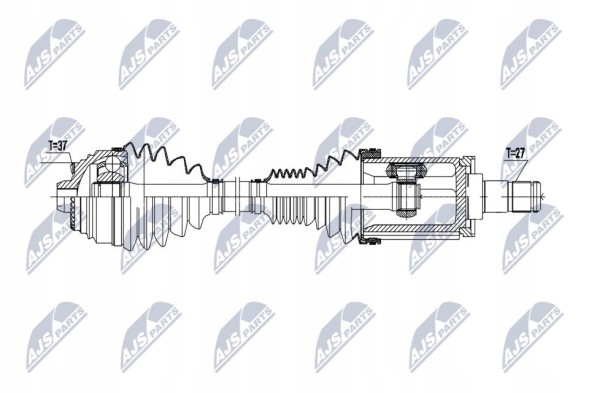 NTY NPW-BM-177 Nty npw-bm-177 передній лівий приводний вал