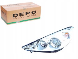 Abakus 550-1146RMLD-EM Права передня фара peugeot 206