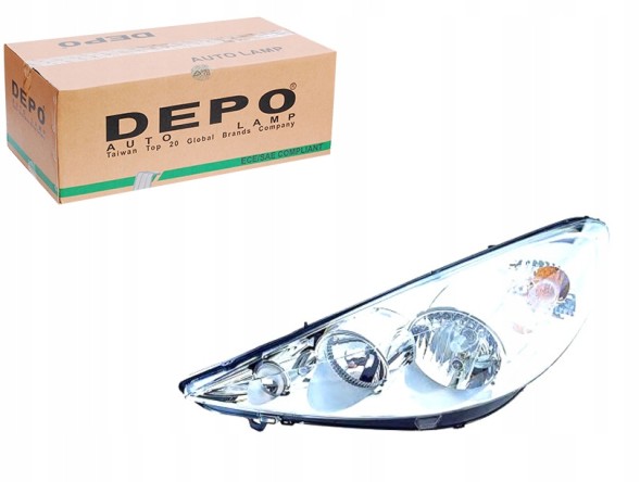 Abakus 550-1146RMLD-EM Права передня фара peugeot 206