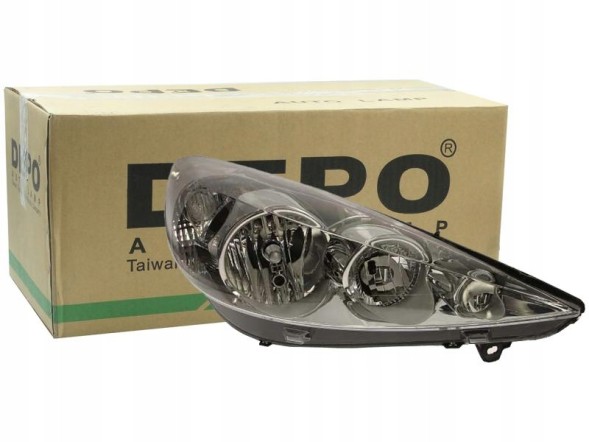 Abakus 550-1146RMLD-EM Права передня фара peugeot 206