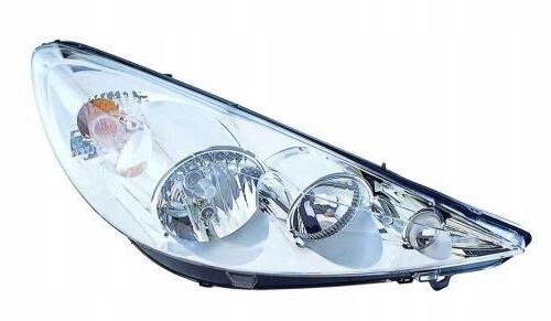 Abakus 550-1146RMLD-EM Права передня фара peugeot 206