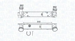 MAGNETI MARELLI 351319204880 Охолоджувач повітря інтеркулер 351319204880