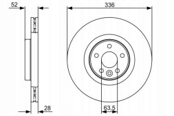 Bosch 0 986 479 395 Bosch 0 986 479 395 гальмівний диск 0986479395