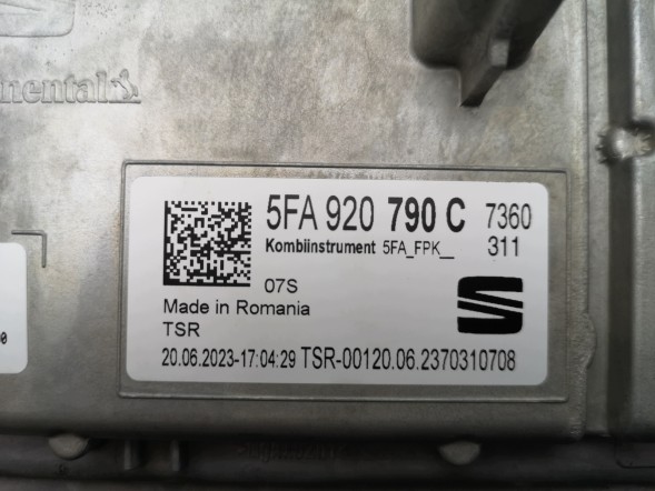 Volkswagen OE 5FA920790C, DWP5FA920790COE Лічильник (приладова панель) Cupra Leon Sportstourer 5FA920790C Новий оригінал