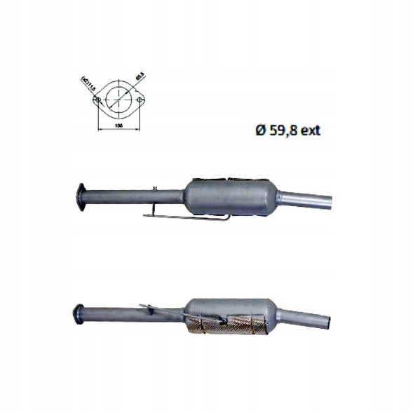AS FT5303 Фільтр сажі / фільтр твердих частинок, вихлопна система