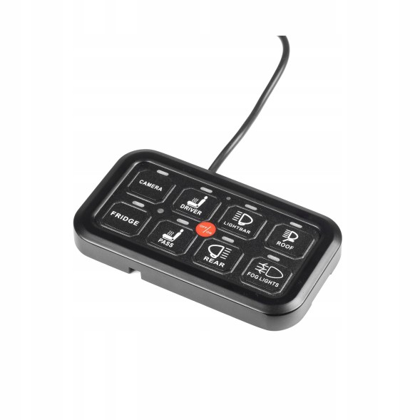PURELUX HS18995 Панель перемикачів PURELUX Multi-switch Dashboard Controller - 8 клавіш, 10-30V