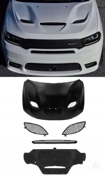 Китай 68309501AG Автомобільна решітка Dodge Durango чорна алюмінієва 2014-2020 + ВАФЛІ СКАВА ЕЛІТЕС ДЕ ЛЮКС 20Г