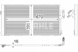 Mahle MAHAC 761 000S#ACRS-PFPP+K Конденсатор кондиціонера mercedes viano w639 vito mixto #petrolhead pro+ kit9