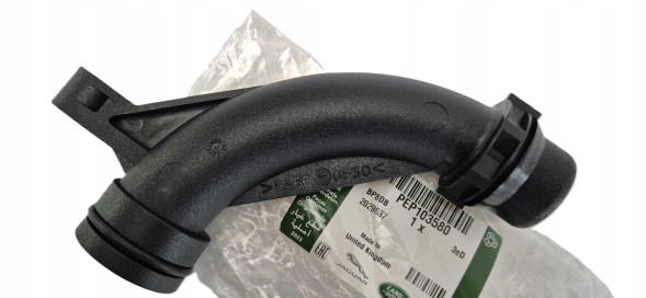 Land Rover OE PEP103580 1H5Z18B402BA 1H5Z-18B402-BA 1H5Z18B402B 1H5Z-18B402-B Пластиковий патрубок коліно термостата FREELANDER I 1998-2006 2.5 V6 PEP103580