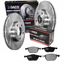 DACO 604848 322561 FORD FOCUS II MK2 CMAX VOLVO C30 S40 V50 278мм ДИСКИ + КОЛОДКИ ПЕРЕДНІ