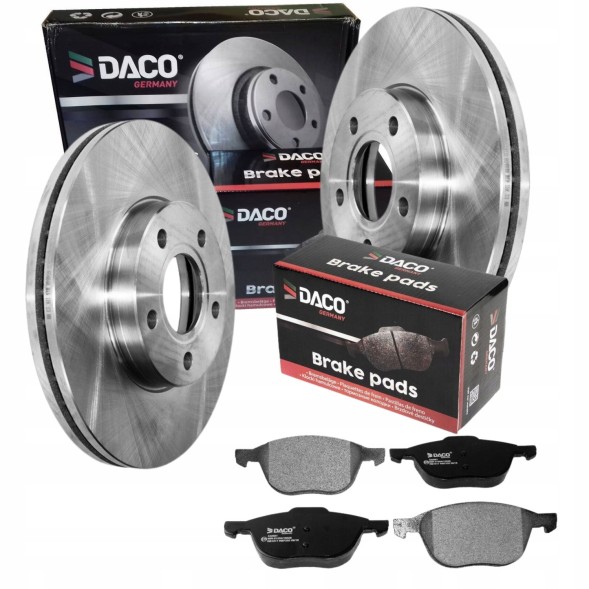 DACO 604848 322561 FORD FOCUS II MK2 CMAX VOLVO C30 S40 V50 278мм ДИСКИ + КОЛОДКИ ПЕРЕДНІ
