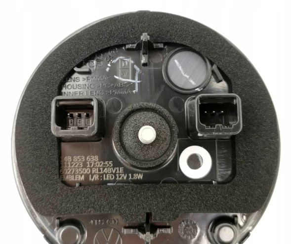 Volkswagen OE 14B853638, DWP523593OE Штамп світлодіодна емблема з підсвічуванням заслінки багажника VW ID.7 ID7 14B853638