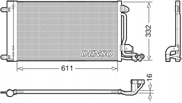 Denso DCN02034 Denso dcn02034 конденсатор, кондиціонер