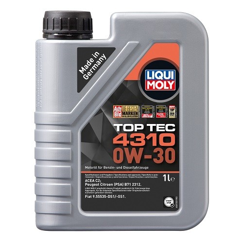 2361 LIQUI MOLY Моторна олива Liqui Moly Top Tec 4310 0W 30 1л