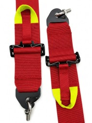 FMIC FP-HARNESS-31-003 Спортивні ремені під HANS з омологацією FIA, 6-точкові, 3", червоні FMIC Pro