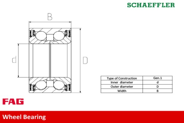 713 6679 50 FAG Підшипник ступиці