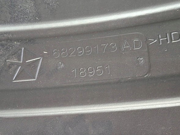 Jeep OE S27730354 ЗАДНЄ ЛІВЕ КРИЛО JEEP WRANGLER JL RUBICON 17- OEM 68299173AD