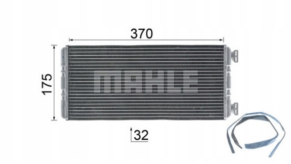 Mahle AH 131 000P Ah131000p_m радіатор обігрівача mb actros 2/3