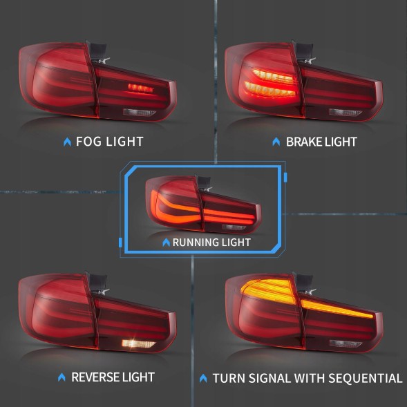 VLAND LDBMN2 20D191DE mhm Світильники тиль kpl Full Led Neon Діодні Тюнінг Lift look Bmw 3 f31 Turing 12-20