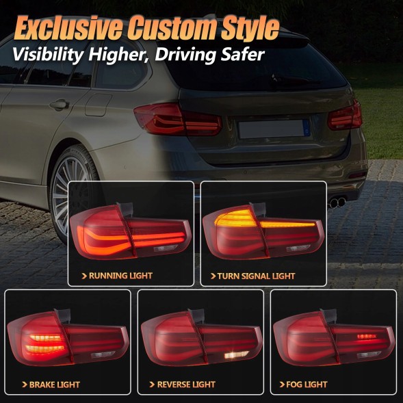 VLAND LDBMN2 20D191DE mhm Світильники тиль kpl Full Led Neon Діодні Тюнінг Lift look Bmw 3 f31 Turing 12-20