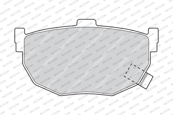 FDB638 FERODO Комплект гальмівних колодок з 4 шт дисків