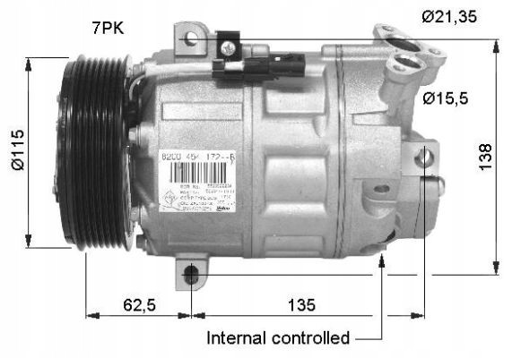NRF 32425 Nrf компресор кондиціонера nissan qashqai 2006-