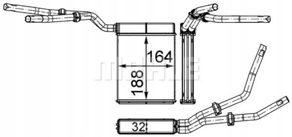 Mahle AH 199 000S Обігрівач ах 199 000с mahle