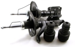 GT-Parts 052602L 052602R PK2510 Амортизатори х2 ПЕРЕДНІ + бампери + чехли HONDA CIVIC VII 1.7CTDi