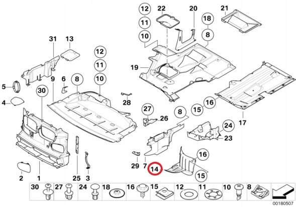 BMW OE OE BMW E39 Права колісна арка М-пакет M5 51712498990