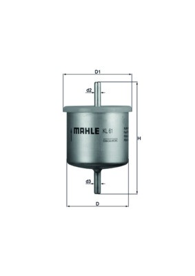 KL61 MAHLE ORIGINAL Фільтр палива