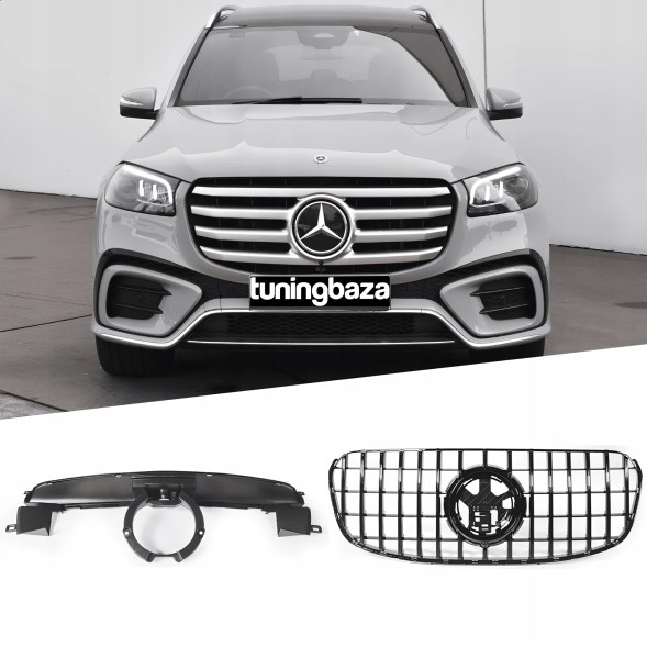 Китай GR025064 Атрапа гриль GT STYLE ЧОРНИЙ БЛИСК Mercedes GLS X167 FACELIFT від 2023
