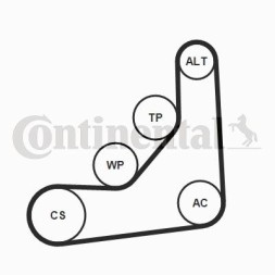 V-maxzone Part VIC-210878 Комплект поліклинового ременя 6 PK 1165 K1 для BMW 1 (F20), 1 (F21), 2 (F22,