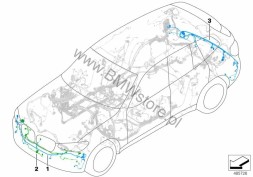 BMW OE 8809727 8809739 НОВИЙ ОРИГІНАЛЬНИЙ ДРІТ ЗАДНЬОГО БАМПЕРА PDC BMW X3 X4 8809739 8809727