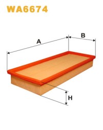 WA6674 WIX FILTERS Фільтр повітряний