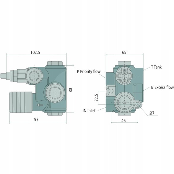 CHINA 86503025 Walvoil &amp; blb 3-ходовий керуючий потоком з dbv rf40 pv gu zb