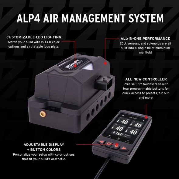 AIR 27480 Контролер AIR RIDE Air Lift Performance Autopilot ALP4 4P 1/4" NFPT