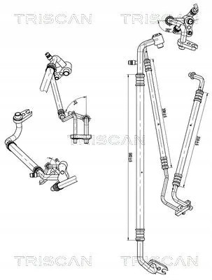 Triscan 9010 24003 Шнур кондиціонування повітря 9010 24003 triscan opel corsa