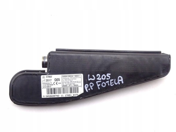 Mercedes-Benz OE 2058600702 GBI_BMW L MERCEDES C-КЛАС W205 14-21 ПОДУШКА AIRBAG СИДІННЯ ПРАВА ОРИГІНАЛ НОВА