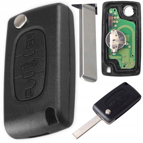 Китай BH6VA2 Kluczyk grot bez frezu z nacięciem (bateria na elektronice) 0523 КЛЮЧ З ЕЛЕКТРОНІКОЮ ДЛЯ PEUGEOT 307 308 407 607 CITROEN C2C3C4 C5 BH6VA2