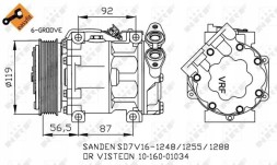 NRF 32271 Nrf 32271 компресор, кондиціонер