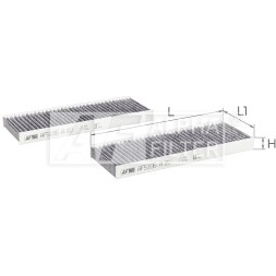 AF5106a 2 ALPHA FILTER Фільтр салону к т 2 шт