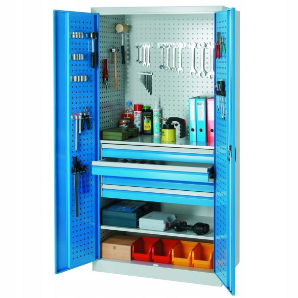 Китай WEW-SC-HP-1004848 Шафа для майстерні MEVA Зварна 95x60x195см 5 шухляд для інструментів