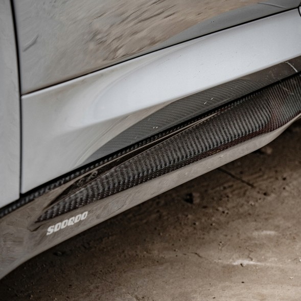 Китай T-305 Карбонові накладки порогів для BMW iX3 / X3 G01 / X4 G02 / X3M F97 / X4M F98