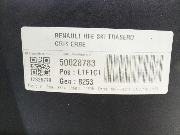 Renault OE 850B25149R спойлер