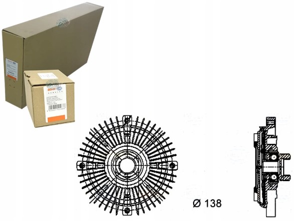 Behr Hella Service BRH8MV 376 732-211/SERW BEHR HELLA ВІСКОЗА ЗЧЕПЛЕННЯ AUDI 100 2.4 D (4A. C4