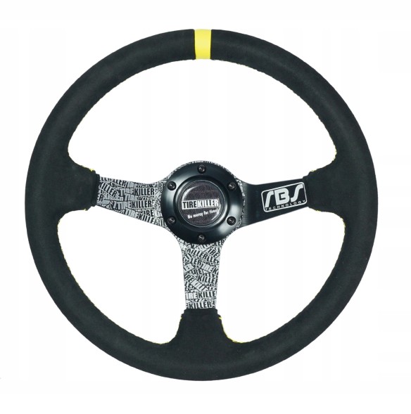 RBS Technology RBSzk10e36 Спортивне кермо RBS Tire Killer замшеве 34см / 8см + наба BMW E36