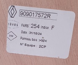 Renault OE 909017572R Renault Master IV Задня бічна дверна обшивка