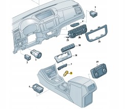 SEAT OE 5N0959839C3Q7 ПЕРЕКЛЮЧАТЕЛЬ СТАРТ СТОП КНОПКА ЗАПАЛЮВАННЯ СИДІННЯ VW